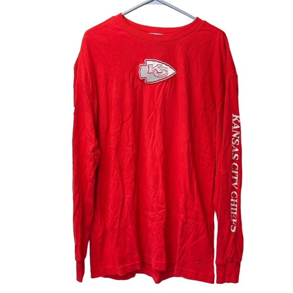Fanatics Unisex L Red Kansas City Chiefs Long Sleeve T Shirt NWT NFL Football - Picture 1 of 8